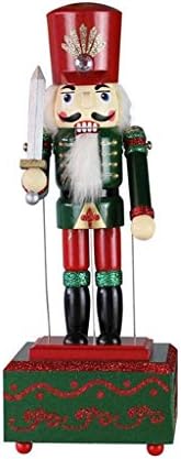 WYBFZTT-188 Коледна Музикална Ковчег Лешникотрошачката Войник Украса Коледен Подарък За рожден Ден Борова Лешникотрошачката Барабанистът Фехтовач (Цвят: C)
