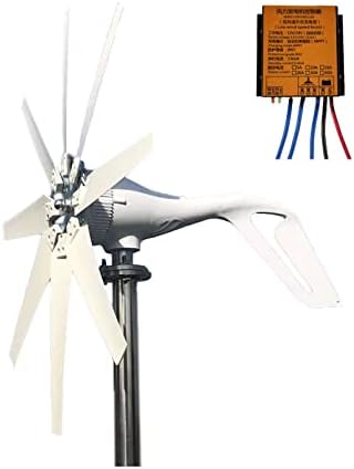 Високоефективен Вятърна турбина QAZNHODDS 8000 W 24 В с контролер MPPT Малка Вятърна турбина за домашна употреба с ниски нива
