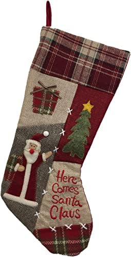 Коледни Чорапи с Монограм, А Ето и Санта Клаус.