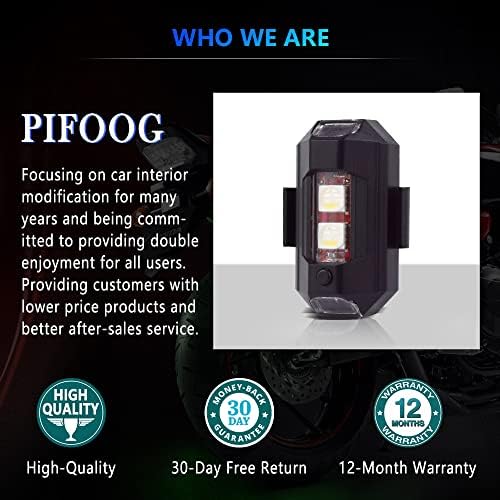PIFOOG Стробоскоп, работещи На Батерии LED Светлини за Търтеите USB Акумулаторни 150 ма За Малки Самолети, Светлини От