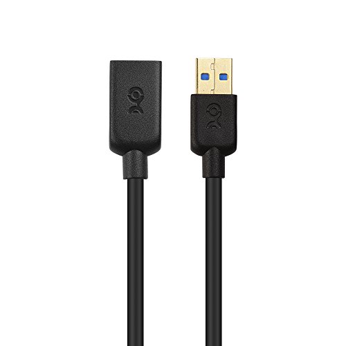 Кабел има значение Кратък удължителен кабел USB-USB 3 фута (USB 3.0 Extension Cable /USB Удължител) черен на цвят за