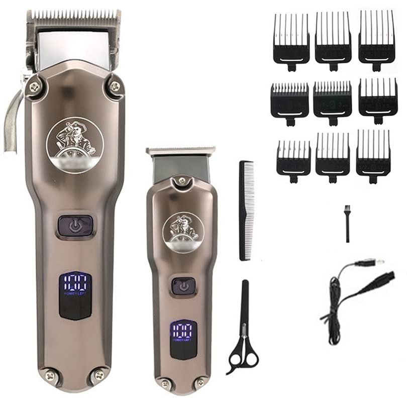 Професионални Машинки за Подстригване на коса за Мъже, 2 елемента Професионални Фризьорски салон Машина За Подстригване