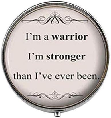 Аз съм Воин, аз съм по-силен, отколкото някога е бил - Кутия за хапчета с Артистична снимка - Очарователната малка