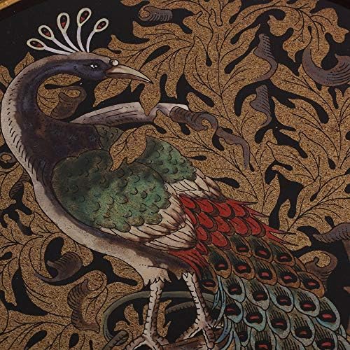 Стъклена Тава ръчно изработени NOVICA Peacock, Многоцветен, Мистична Паун