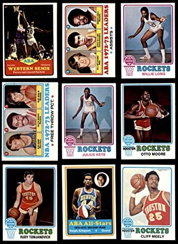 1973-74 Набор от команди Topps Houston Rockets Хюстън Рокетс (Комплект) EX Рокетс