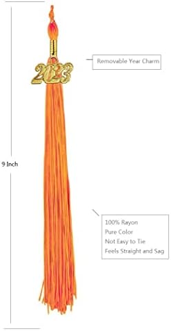 Пискюл за Бала шапки HEPNA, Четката Honor за Снимане на абитуриентски бал, Спад дата 2023, Светло оранжево
