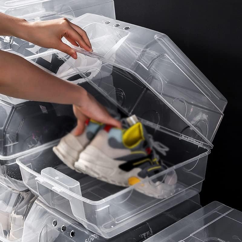 MFCHY Прозрачна Кутия за обувки Кутия за съхранение на Потребителска Кутия Пластмасова Кутия за обувки Кутия за съхранение