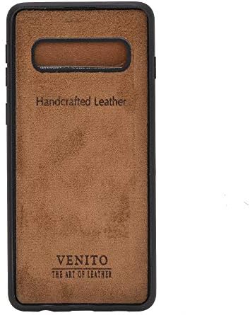 Кожена Тънък калъф-портфейл Venito Verona, Съвместим с Samsung Galaxy S10 (6,1 инча) - флип-надолу Задната част на
