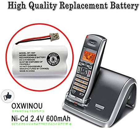 Батерия OXWINOU BBTY0651101 е Съвместим с wi-fi телефон Uniden BT1007 BT-1007 BT904 BT-904 BT1015 BBTY0460001