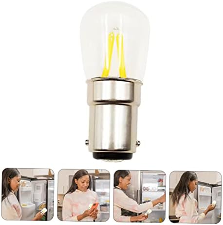 SOLUSTRE 2 елемента Крушка за Хладилника Led Лампа за Домакински Уреди Реколта Крушка Крушка за Домакински уреди за