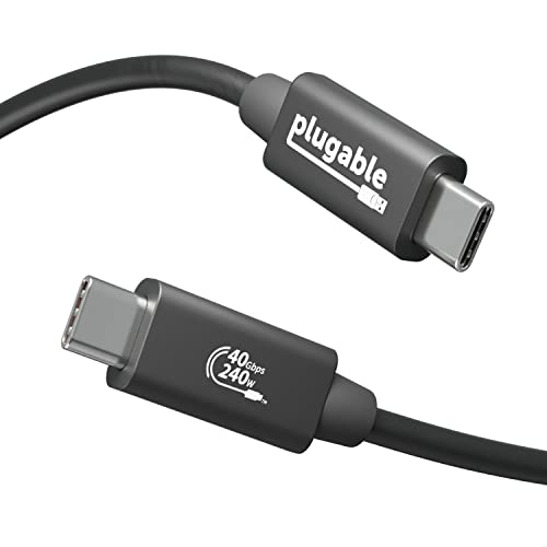 Сменяем кабел USB4 със зареждането на 240 W, 3,3 фута (1 М), сертифицирани по стандарта USB-IF, 1x 8K дисплей,