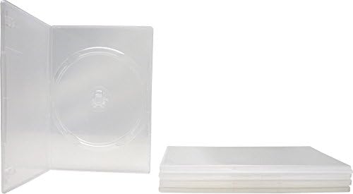 5 Тънки прозрачни кутии за замяна на един DVD диск с обвивка около ръкави DVBR07CL (7 мм)