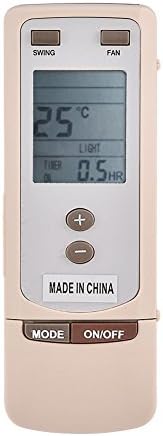 Преносимото дистанционно управление за GREE Y512 Y502 Air Conditioner Air Con Remote Бял цвят (НЕ включително батерията)