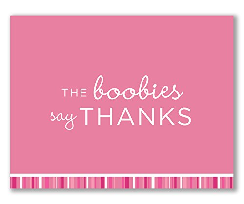 Подкрепа при рак на гърдата, 20, Благодарствени картички - за Благотворителни дейности, Джогинг, разходки, Тридневното събитие - The Boobies Say Thanks - Морийн от Two Poodle Press