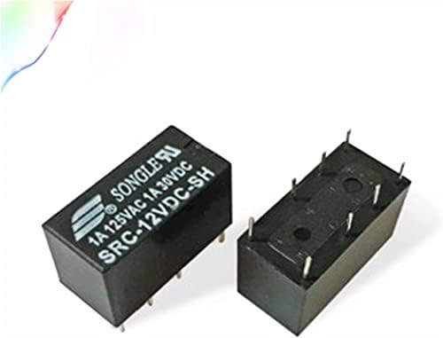 Реле AGOUNOD 5 бр. реле SRC-05VDC-SH SRC-12VDC-SH SRC-24VDC-SH 5 В 12 В 24 В 8 контакти на реле (Размер: SRC 12VDC SH)