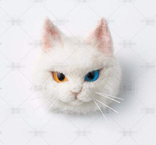 MUGgYz 1 Комплект (E) Котка от вълна, филц, ръчно изработени, на Творчески комплект за бродерия от козината на котка, Иглата от вълна, филц, Украса за тепане, Ръкоделие, Оп?