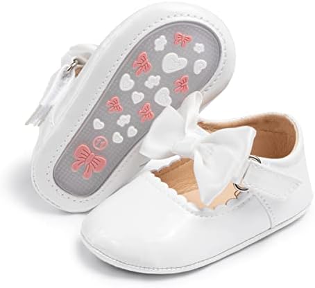 Dazarve/ Модел обувки за малки момичета; Сватбени обувки на Принцесата с лък За новороденото; Обувки Mary Jane,