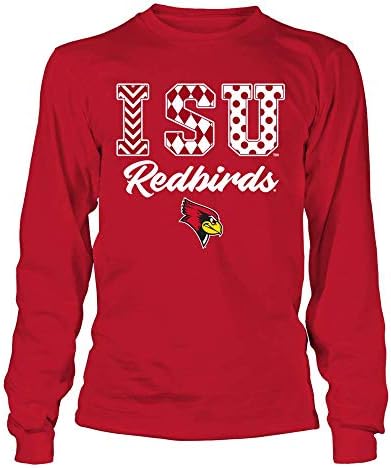 Тениска с надпис FanPrint Illinois State Redbirds - Буквите с Цифри