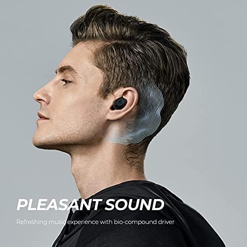 Безжични слушалки SoundPEATS TrueFree2 Bluetooth версия 5.0, спортни ушите TWS, водоустойчив, IPX7, индивидуални ушни втулки, зареждане чрез USB-C, монофонични / за разговори, 20 часа възп?