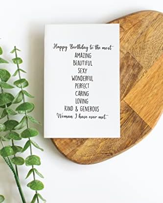 Поздравителна картичка The Pine Съкровища за нея, Подарък за рожден ден За съпруга, Приятелка-Партньор на Булката, Романтична