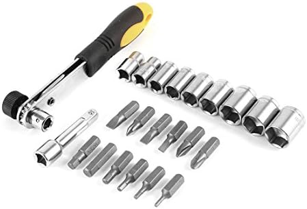 Аксесоари за електрически инструменти Aexit 23 инча, 1 Отвертка, трещотка, гаечни ключове, дюзи, комплект инструменти