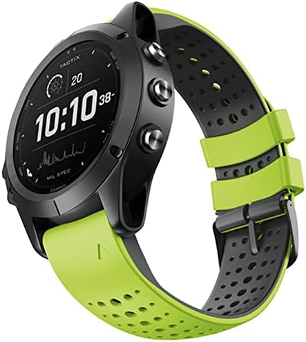 DJDLFA Силикон каишка за часовник Quickfit за Garmin Fenix 6X Pro Watch Easyfit Каишка на китката, за смарт часа Fenix