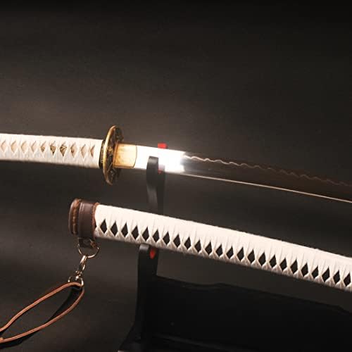 Самурайски меч SJ SHI JIAN Ръчно изработени The Walking Dead Мишонн's Katana с глиняным Закалено острие 42 инча