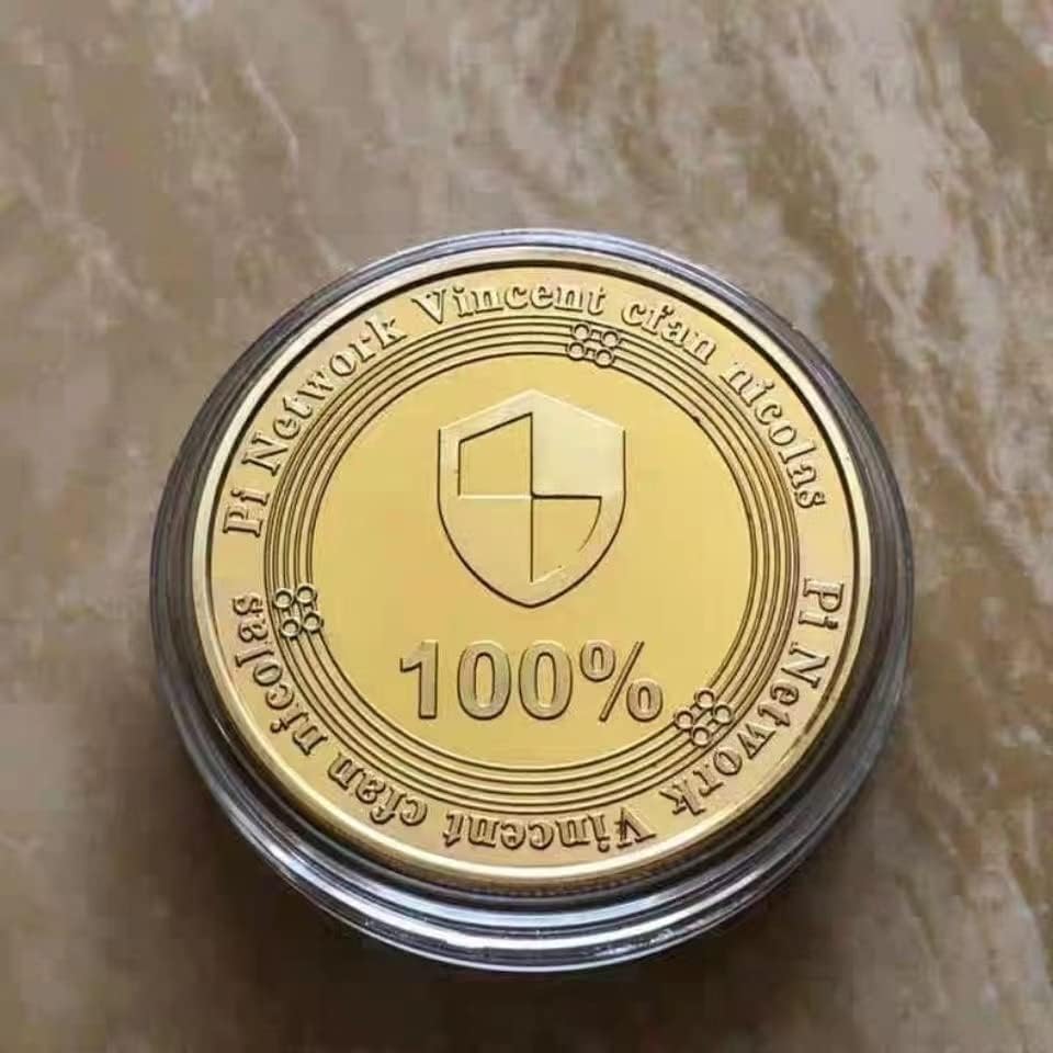 Възпоменателна монета Janzen's Factory PI Виртуална Разпределителните монета Белег за Майнинга Виртуална монета Възпоменателна монета Медал с двустранно отпечатан (черн?