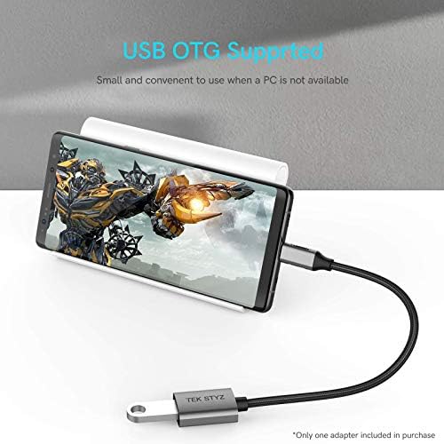 Адаптер Tek Styz USB-C USB 3.0 е обратно Съвместим с вашия преобразувател Nokia C21 Plus OTG Type-C/PD USB 3.0 за мъже и жени. (5 gbps)