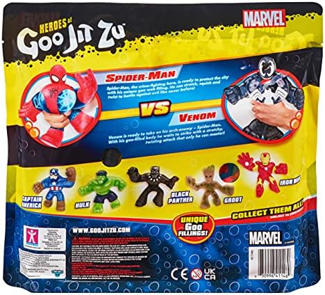 Лиценз набор от Heroes of Goo Jit Zu Marvel Versus Pack - спайдърмен срещу Венома, Многоцветен, 41146