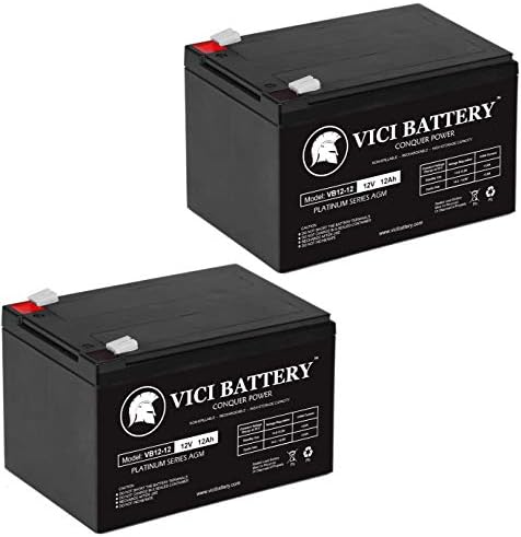 VICI Батерия 12V 12AH Батерия за преносим скутер ShopRider Cooper - 2 опаковки Идентичност на продукта