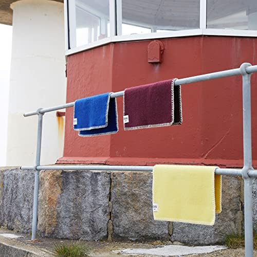 Дизайнерски Туид Roros от норвежката вълна с Двупосочна възглавница за сядане (Стъбло винен цвят)