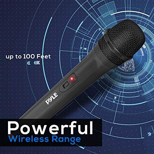 Безжична Портативна акустична система PA -1200 W Мощна Bluetooth и Преносим Безжичен VHF Микрофон система - Професионален комплект за преносими динамични безжични микрофон?