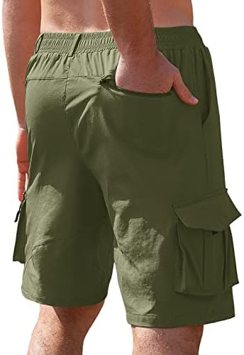 VoLIta Мъжки Туристически Панталони-Карго Леки, бързо съхнещи Ежедневни Панталони за Риболов в Открито къси Панталони