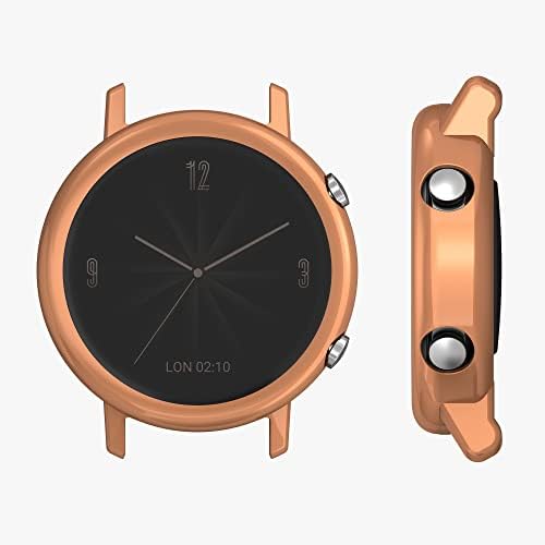 Калъф kwmobile, съвместим с Huawei Watch GT2 (42 мм) (комплект от 2-х) - Калъф за smart часа / фитнес тракер - Прозрачен / Rose gold