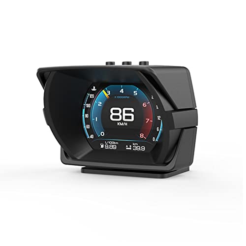 AWOLIMEI БДС + GPS Heads up Дисплей за автомобили, скоростомер мили/ч, с аларма превишена скорост, Предупреждение