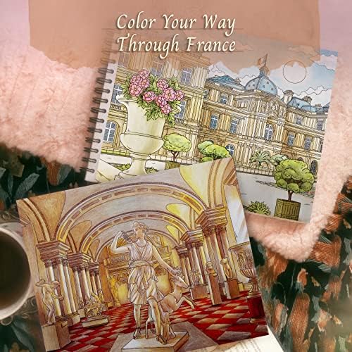 За награда-книжка за оцветяване за възрастни ColorIt France, 50 Ярки оцветители с участието на френските пейзажи