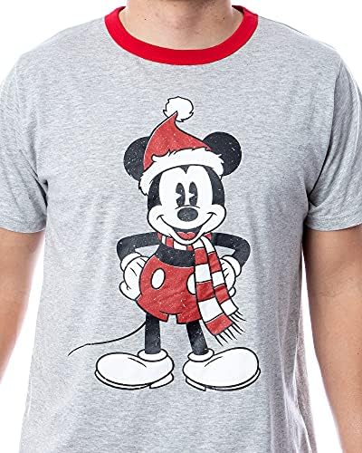 Мъжки Пижамный комплект Disney Mickey Mouse Санта Мики от 3 теми, Риза, Панталони и Чорапи