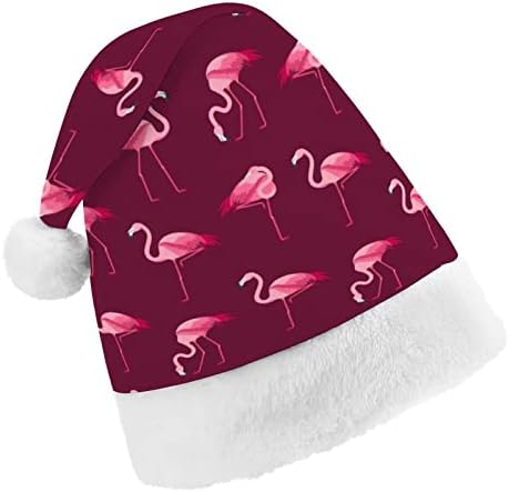 Мультяшная Розова Птица Фламинго Коледна Шапка на дядо коледа за Red Коледа Шапки Празнични Сувенири и Коледни