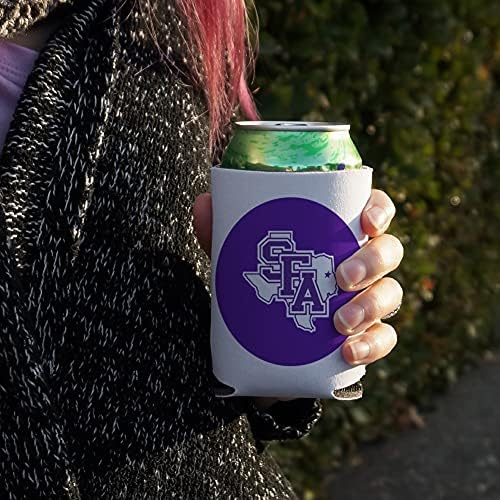 Охладител с Логото на Stephen F. Austin State University Primary Can Cooler - Арматура За обнимания ръкави за напитки Сгъваем