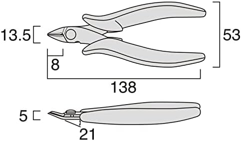 FUJIYA Tools, MTN03-135, Ножица За рязане на Електроника, 5 Инча