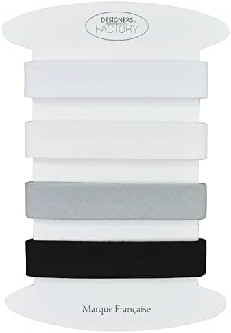 Комплект от 4 Едноцветни памучни ленти за наклонена тел - Налични са няколко цвята - по 2,18 ярд в цвят - Висококачествен