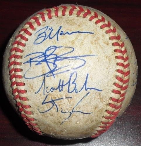 2004 Екип Rochester Близнаци AAA Подписа Бейзболни топки 3 MAUER Brothers Perkins Jones JSA - Бейзболни топки