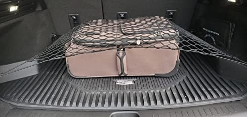 Транспортна мрежа за багажника на автомобила - Изработени и отговаря на Специално за автомобил Caddy Cadillac XT4 XT 4 2019 2020 2021 2022 - Органайзер За съхранение от еластична мреж