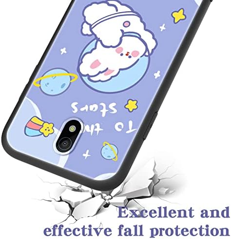 Nuouxoco Калъф за вашия телефон Nokia C100 N152DL с каишка за Момичета И Жени, Сладък Дизайн, Мек Силиконов Калъф с анимация