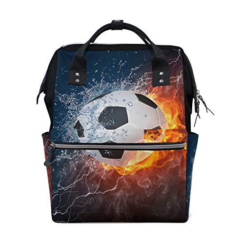 Чанта за Памперси ColourLife, Раница на Футбол в огън и Вода, Всекидневни Раница, Многофункционални Чанти За Памперси