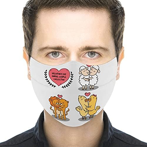 Творчески Прахозащитен Калъфи За Устата Защитно Облекло Тъканни Маска дизайн Двойка Животни Живопис Романтичен