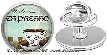 Брошка за Еспресо, за Жени Любител на Кафе, Кафе Брошка, на Жени за Баристи Java Jewelry Подарък за Служител на Кафене Брошка, M384