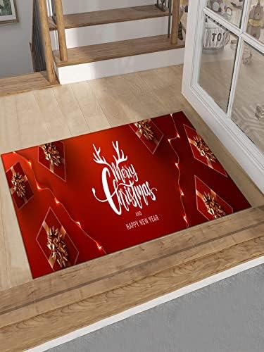 Кухненски подложки ABZEKH-Коледна украса, Коледна кутия с участието на букви, Противоскользящий Врата на мат, Коледна украса