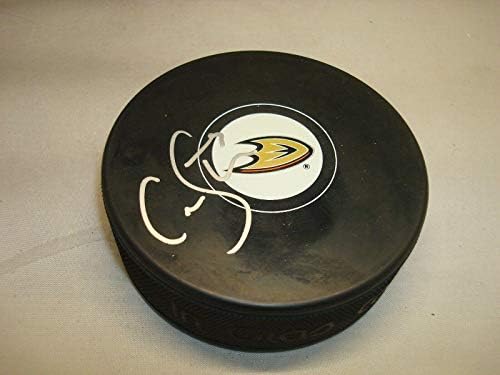 Клейтън Стоунър подписа хокей шайба Анахайм Дъкс с автограф 1А - Autograph NHL Pucks